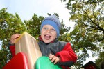 Alex is obviously enjoying the playground