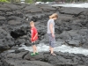 Mom and Alex exploring tidal pools