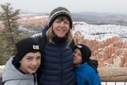 Lara and the boys at Inspiration Point