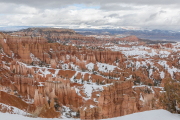 Snow filled canyon