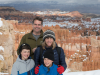 Family photo in front of the hoodoos