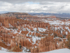 Snow filled canyon