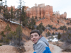 Evan hiking among the hoodoos