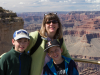 Lara and the boys at a South Rim overlook