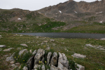 Independence Lake during the hike in