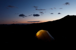 Sunset over the campsite
