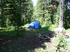 Our campsite near West Fork Lake