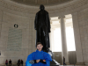 Evan at the Jefferson Memorial