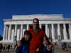 The boys at the Lincoln Memorial