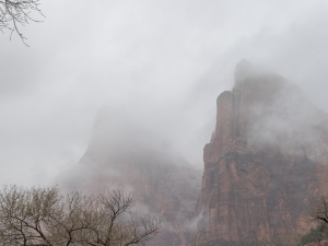 A gray day in Zion