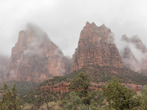 Misty mountains