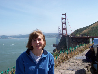 Lara at the Golden Gate