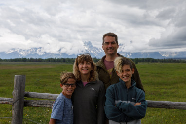 Family at Grand Teton