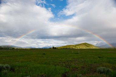 Rainbow over Jackson Hole