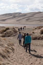 Hiking Into the Dunes